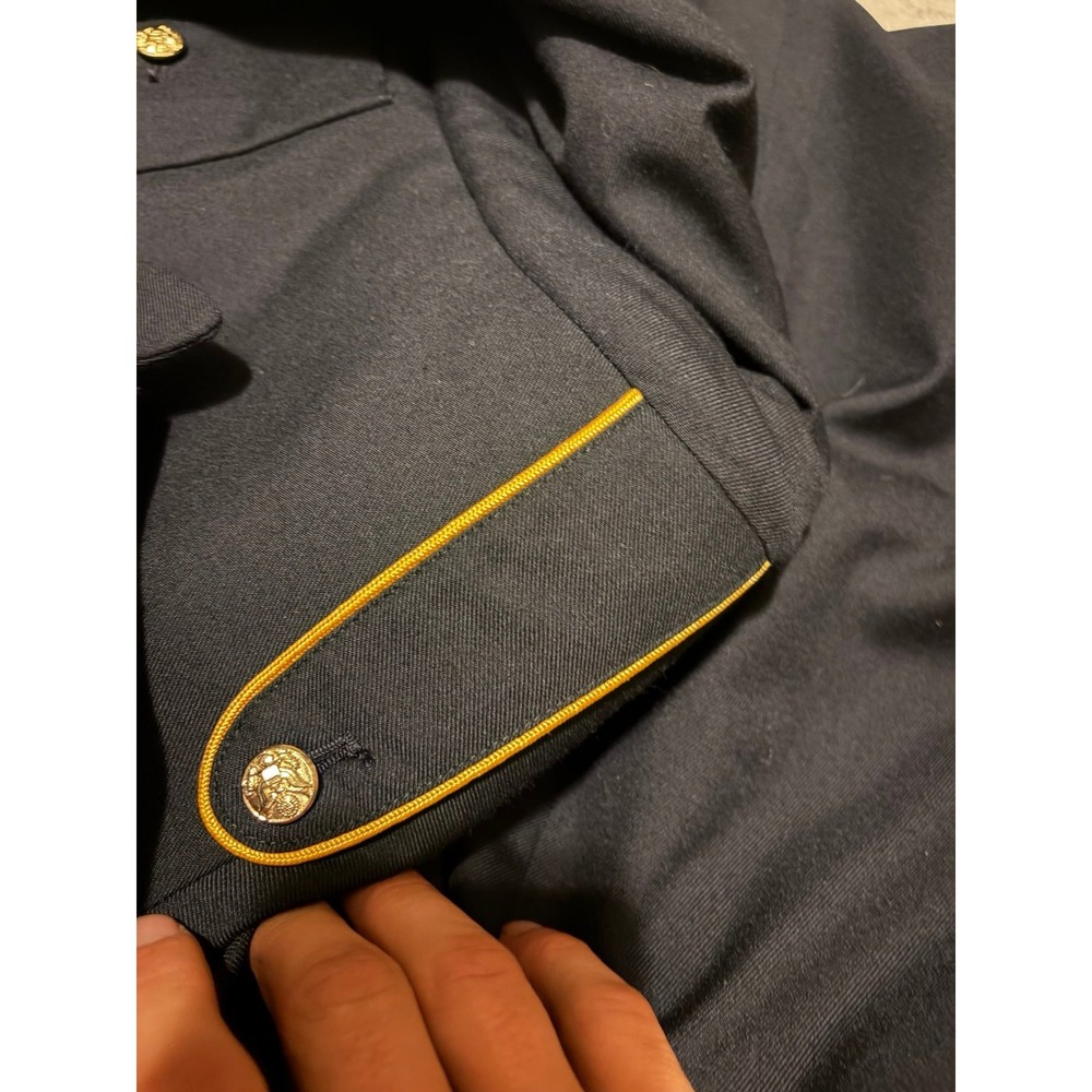 US Army ASU Dress Blue Enlisted Coat Jacket 39 Short 8405-01-552-2940 - Picture 5 of 5